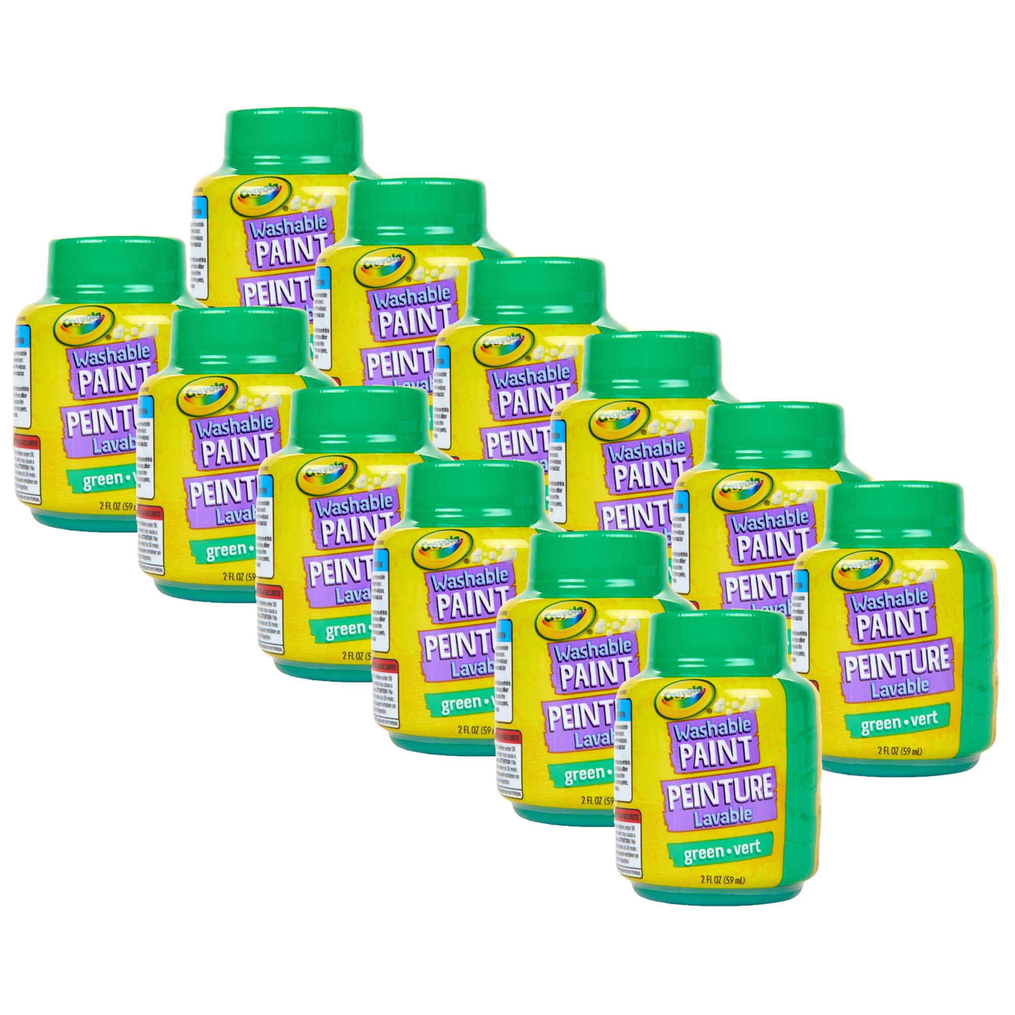 Crayola® 2oz. Green Washable Paints, 12ct.